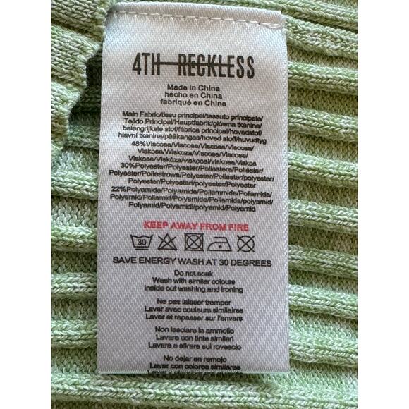 New ~ 4TH & RECKLESS ~ Sicily Cut-Out Halter Knitted Mini Dress Size M VISCOSE - Picture 8 of 10